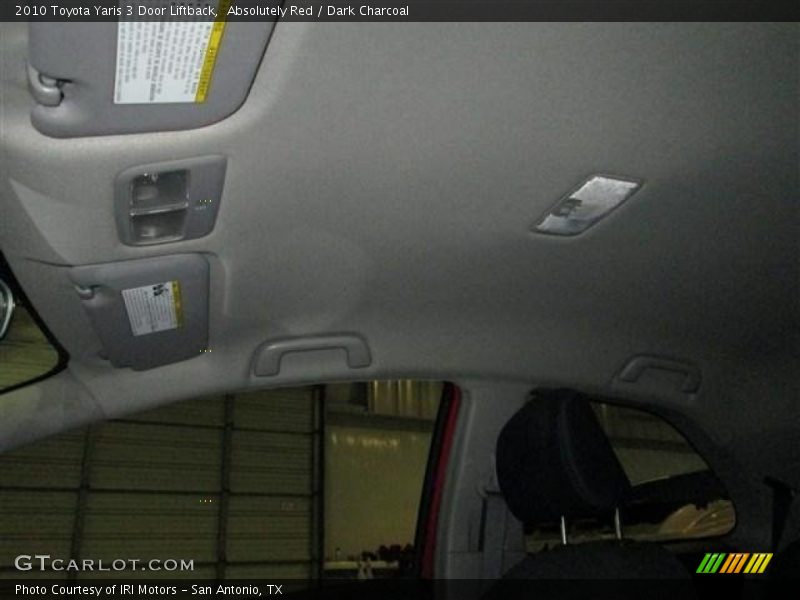 Absolutely Red / Dark Charcoal 2010 Toyota Yaris 3 Door Liftback