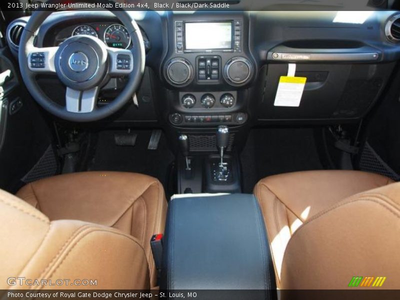 Dashboard of 2013 Wrangler Unlimited Moab Edition 4x4