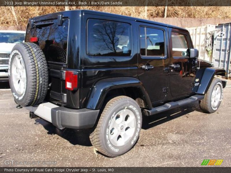 Black / Black/Dark Saddle 2013 Jeep Wrangler Unlimited Sahara 4x4