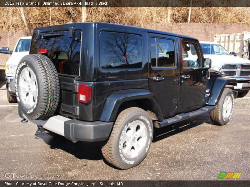 Black / Black 2013 Jeep Wrangler Unlimited Sahara 4x4