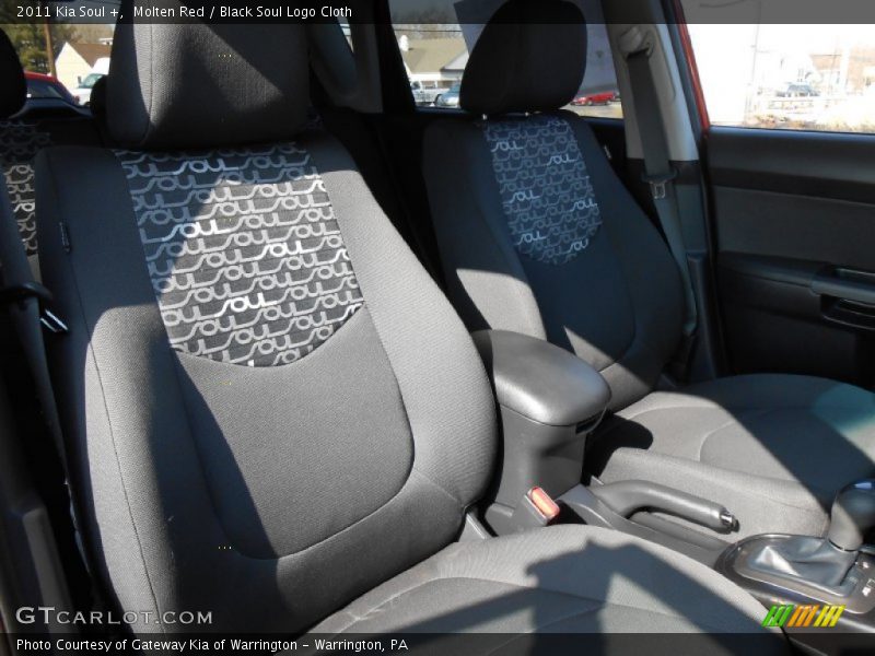 Molten Red / Black Soul Logo Cloth 2011 Kia Soul +