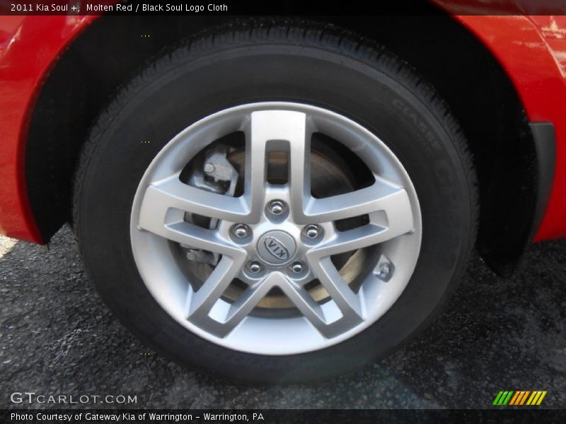 Molten Red / Black Soul Logo Cloth 2011 Kia Soul +