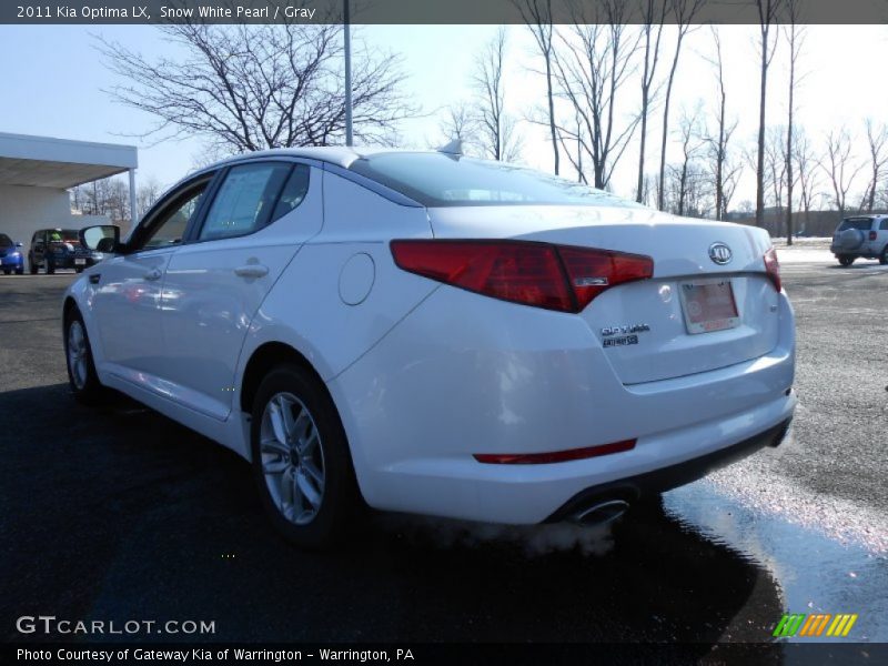 Snow White Pearl / Gray 2011 Kia Optima LX