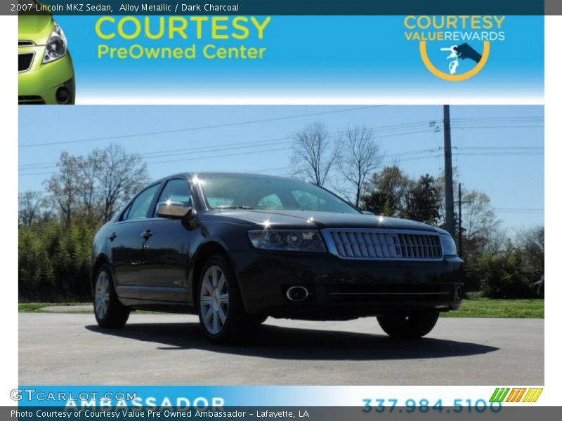 Alloy Metallic / Dark Charcoal 2007 Lincoln MKZ Sedan