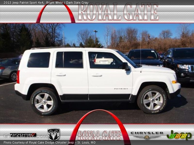 Bright White / Dark Slate Gray 2013 Jeep Patriot Sport 4x4