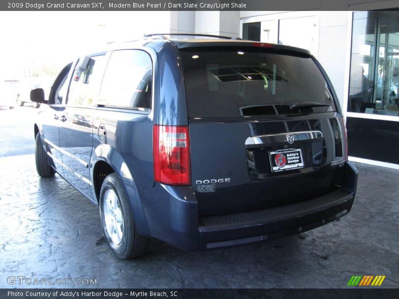 Modern Blue Pearl / Dark Slate Gray/Light Shale 2009 Dodge Grand Caravan SXT