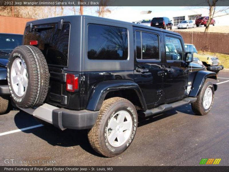 Black / Black 2012 Jeep Wrangler Unlimited Sahara 4x4