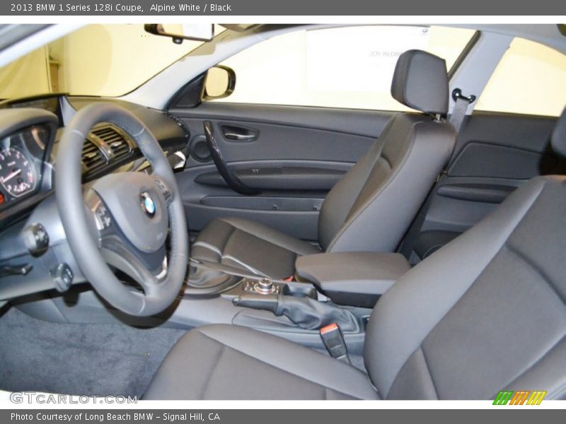 Alpine White / Black 2013 BMW 1 Series 128i Coupe