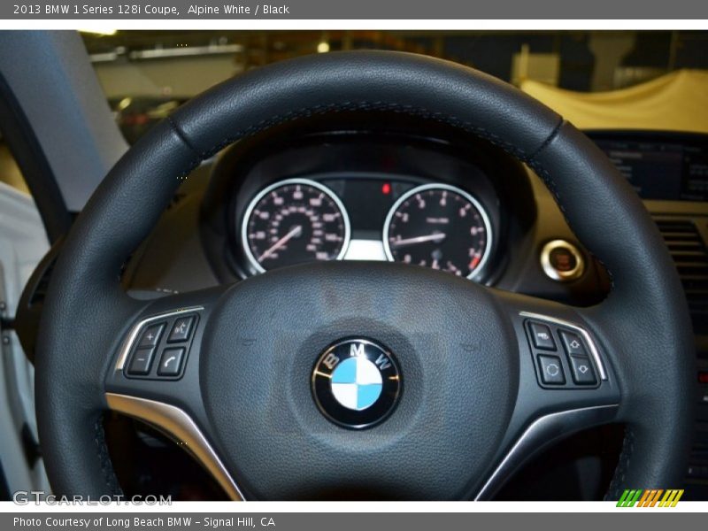 Alpine White / Black 2013 BMW 1 Series 128i Coupe