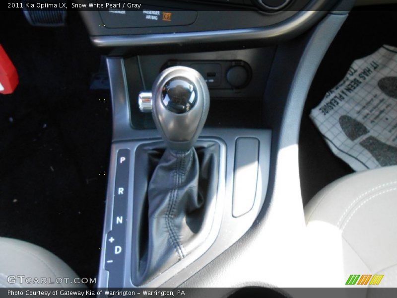 Snow White Pearl / Gray 2011 Kia Optima LX