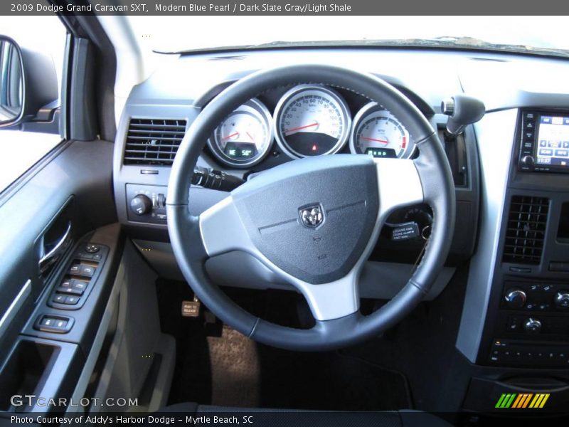 Modern Blue Pearl / Dark Slate Gray/Light Shale 2009 Dodge Grand Caravan SXT