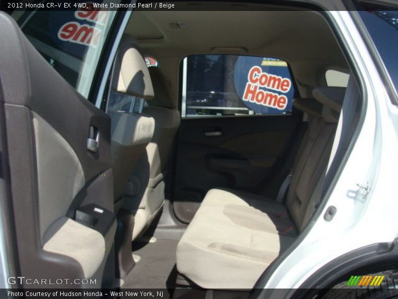 White Diamond Pearl / Beige 2012 Honda CR-V EX 4WD