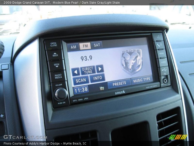 Modern Blue Pearl / Dark Slate Gray/Light Shale 2009 Dodge Grand Caravan SXT