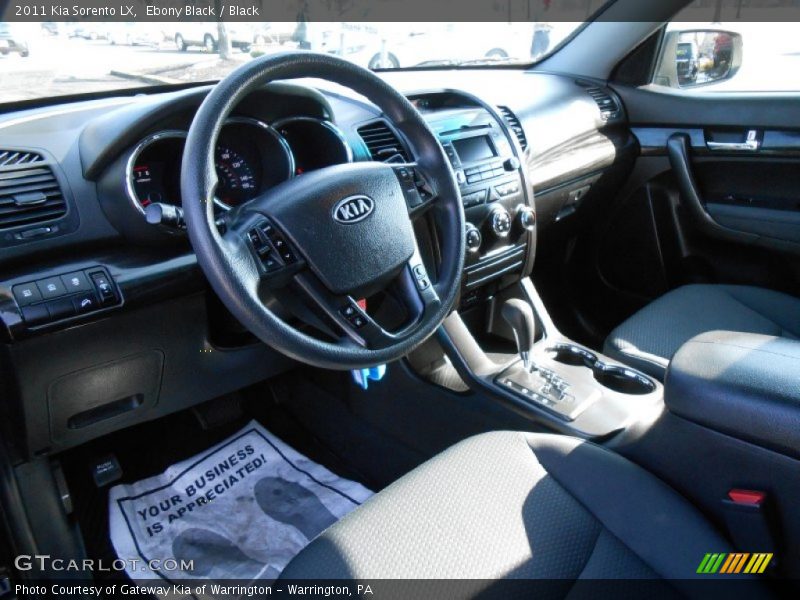 Ebony Black / Black 2011 Kia Sorento LX