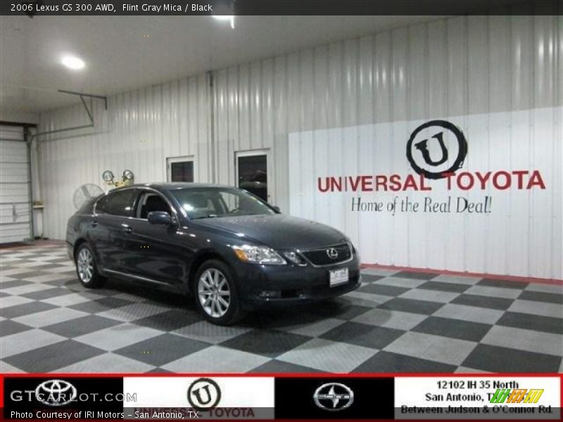 Flint Gray Mica / Black 2006 Lexus GS 300 AWD