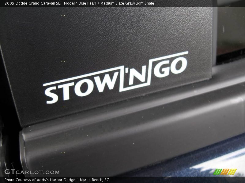 Modern Blue Pearl / Medium Slate Gray/Light Shale 2009 Dodge Grand Caravan SE