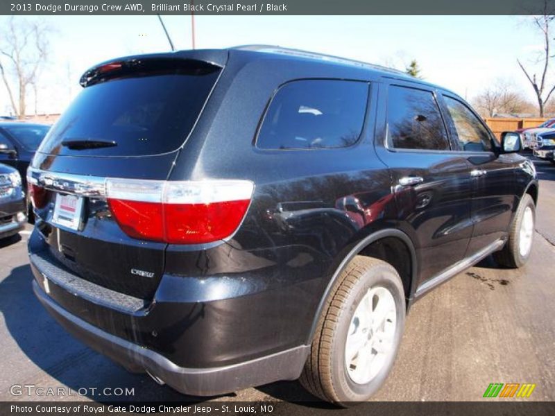 Brilliant Black Crystal Pearl / Black 2013 Dodge Durango Crew AWD