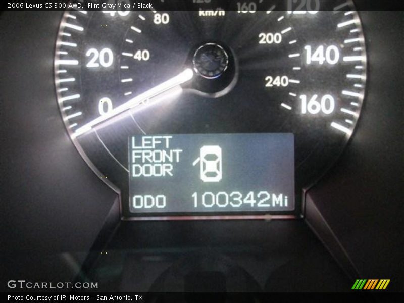 Flint Gray Mica / Black 2006 Lexus GS 300 AWD
