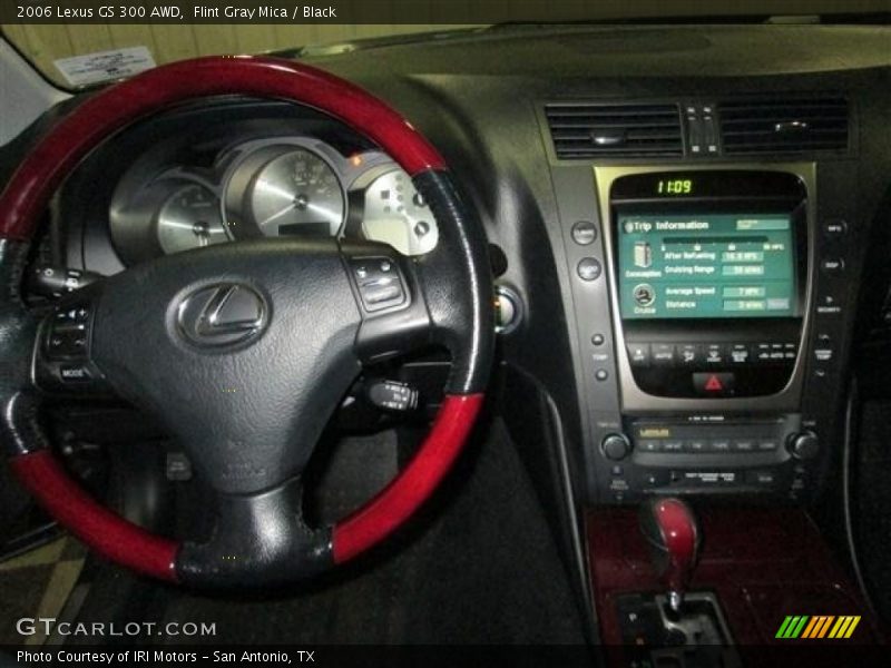 Flint Gray Mica / Black 2006 Lexus GS 300 AWD