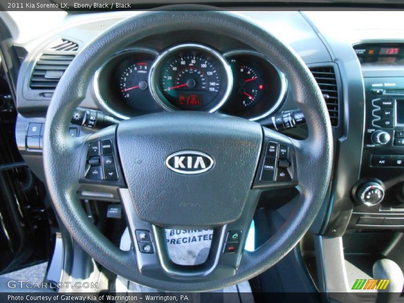 Ebony Black / Black 2011 Kia Sorento LX
