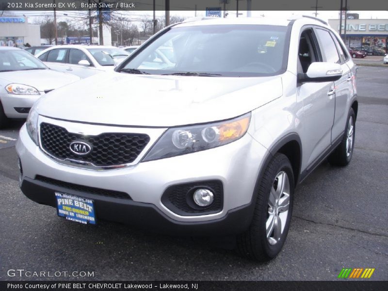 Bright Silver / Black 2012 Kia Sorento EX V6