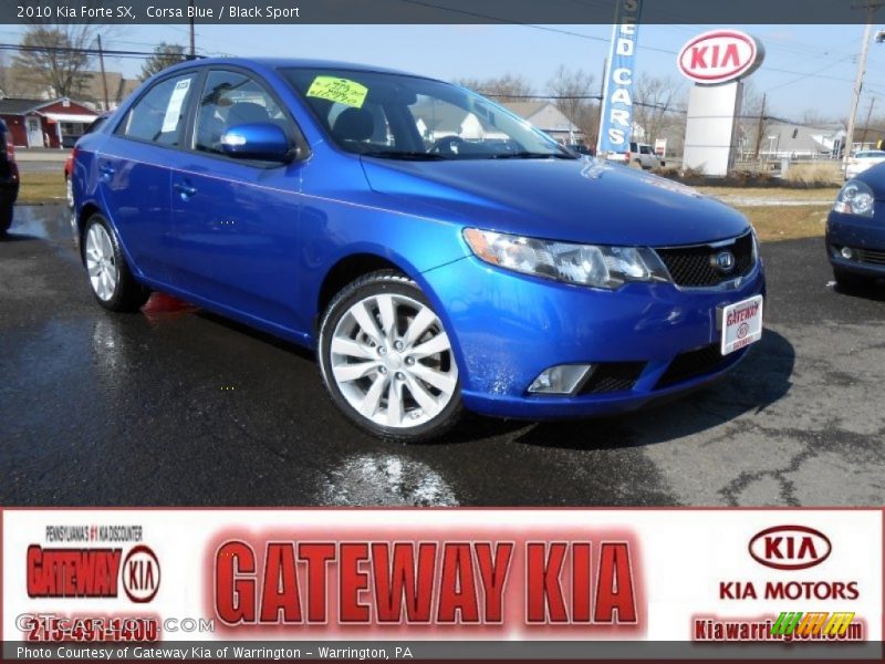 Corsa Blue / Black Sport 2010 Kia Forte SX