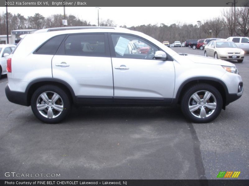 Bright Silver / Black 2012 Kia Sorento EX V6