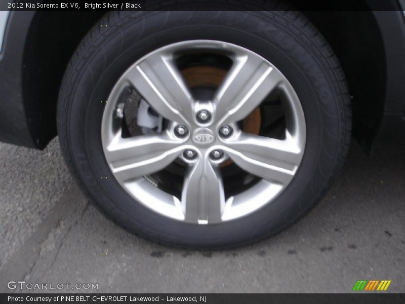 Bright Silver / Black 2012 Kia Sorento EX V6