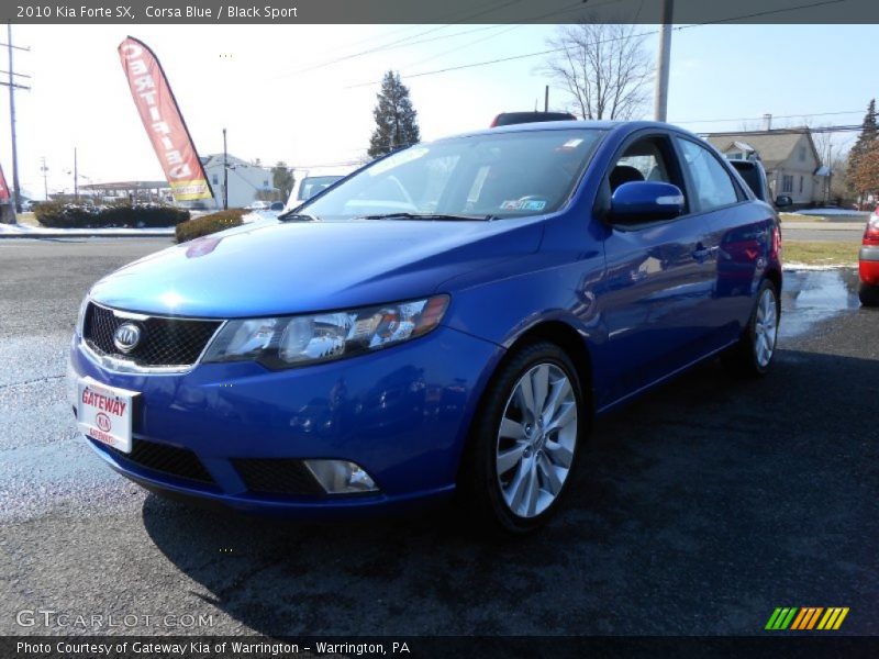 Corsa Blue / Black Sport 2010 Kia Forte SX