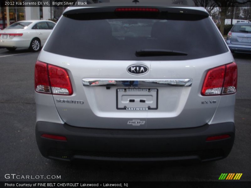 Bright Silver / Black 2012 Kia Sorento EX V6