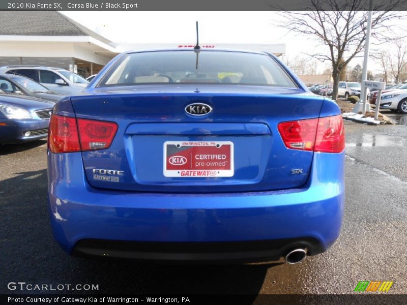 Corsa Blue / Black Sport 2010 Kia Forte SX