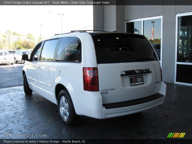 Stone White / Dark Slate Gray/Light Shale 2009 Dodge Grand Caravan SXT
