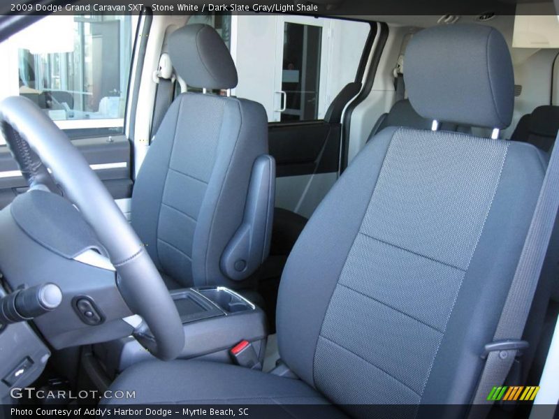 Stone White / Dark Slate Gray/Light Shale 2009 Dodge Grand Caravan SXT