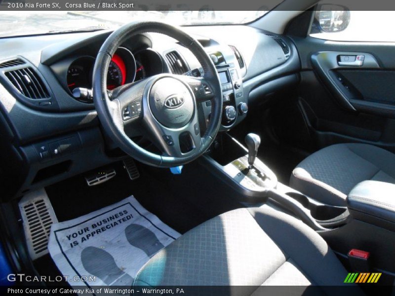 Corsa Blue / Black Sport 2010 Kia Forte SX