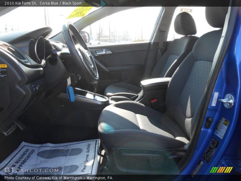 Corsa Blue / Black Sport 2010 Kia Forte SX