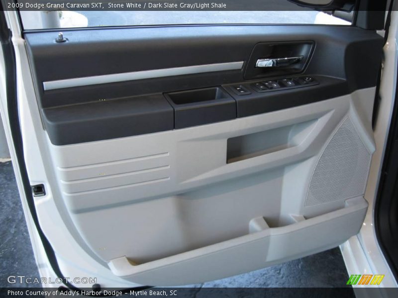 Stone White / Dark Slate Gray/Light Shale 2009 Dodge Grand Caravan SXT