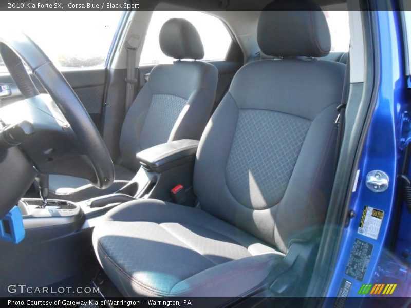 Corsa Blue / Black Sport 2010 Kia Forte SX