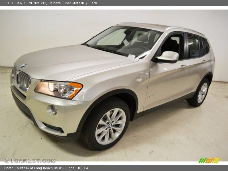 Mineral Silver Metallic / Black 2013 BMW X3 xDrive 28i