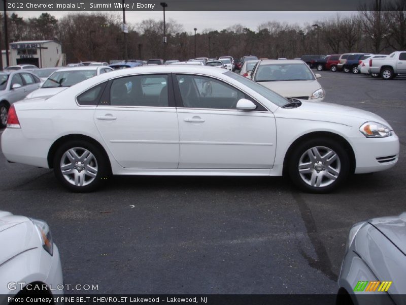 Summit White / Ebony 2012 Chevrolet Impala LT