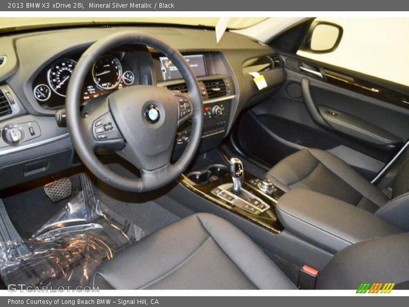 Mineral Silver Metallic / Black 2013 BMW X3 xDrive 28i