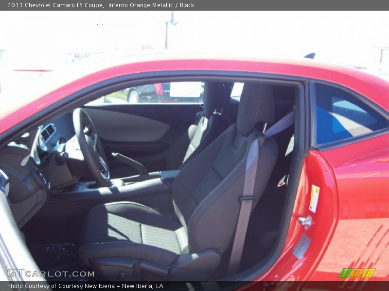 Inferno Orange Metallic / Black 2013 Chevrolet Camaro LS Coupe