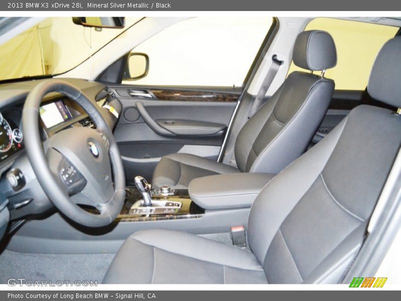 Mineral Silver Metallic / Black 2013 BMW X3 xDrive 28i