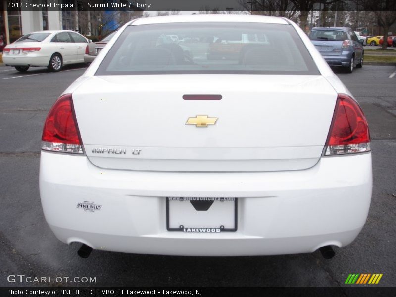 Summit White / Ebony 2012 Chevrolet Impala LT