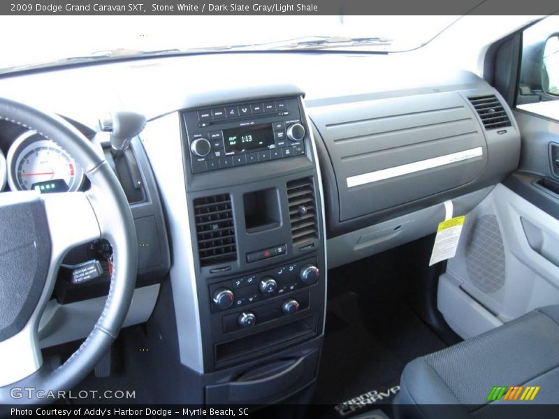 Stone White / Dark Slate Gray/Light Shale 2009 Dodge Grand Caravan SXT