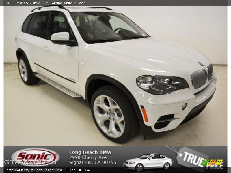 Alpine White / Black 2013 BMW X5 xDrive 35d