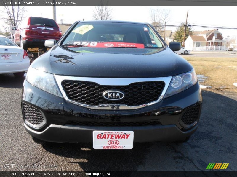 Ebony Black / Gray 2011 Kia Sorento LX