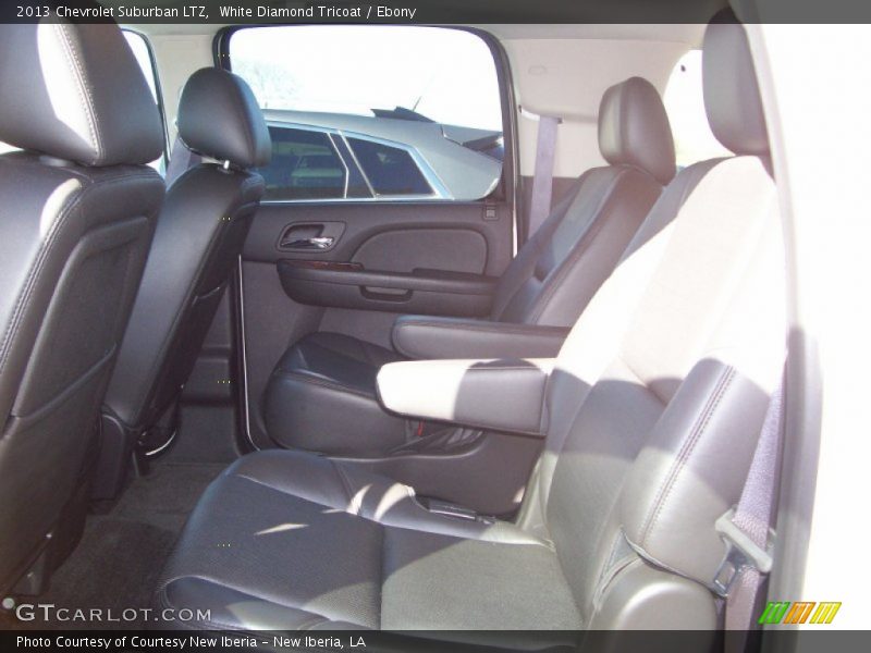 White Diamond Tricoat / Ebony 2013 Chevrolet Suburban LTZ