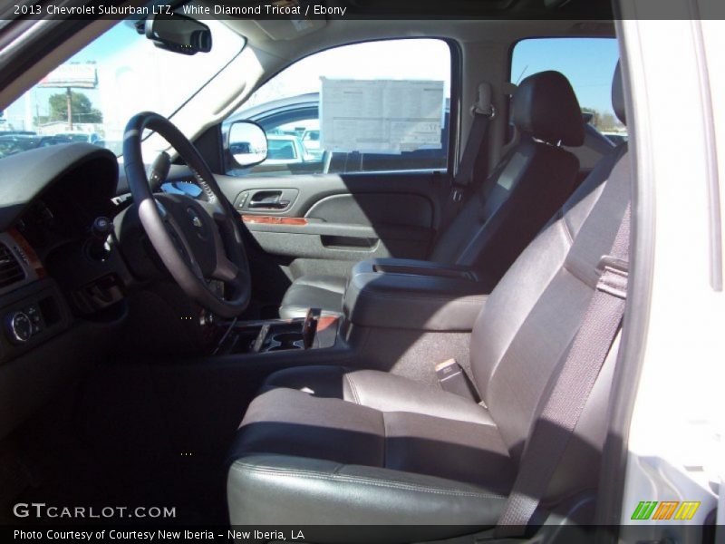 White Diamond Tricoat / Ebony 2013 Chevrolet Suburban LTZ