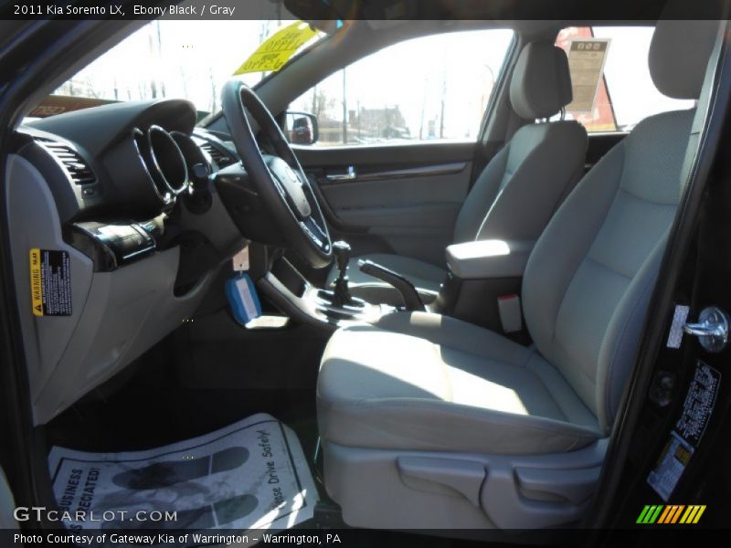 Ebony Black / Gray 2011 Kia Sorento LX