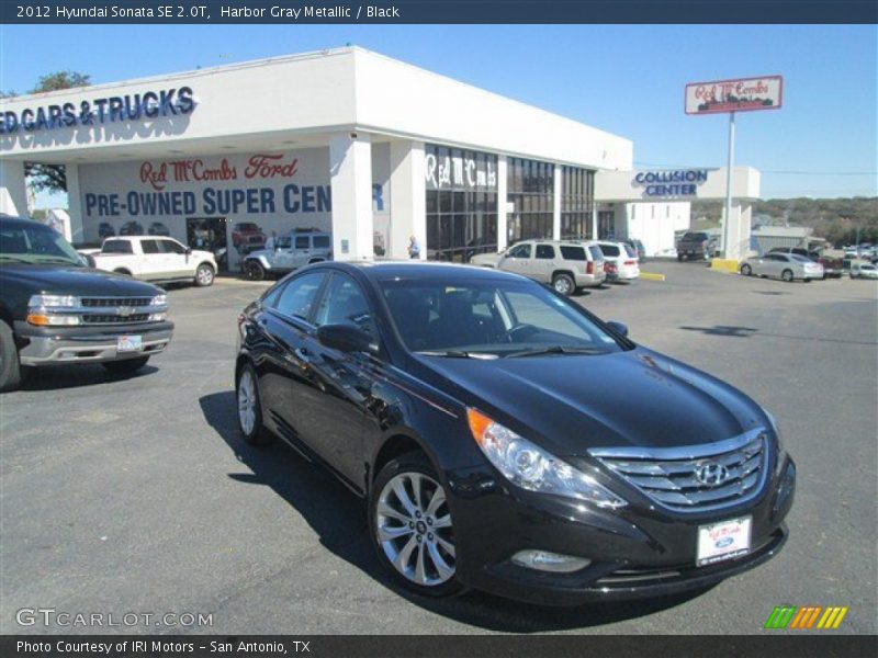 Harbor Gray Metallic / Black 2012 Hyundai Sonata SE 2.0T